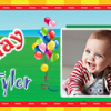 Funky Mickie Mouse Theme Personalised Photo Birthday Banner
