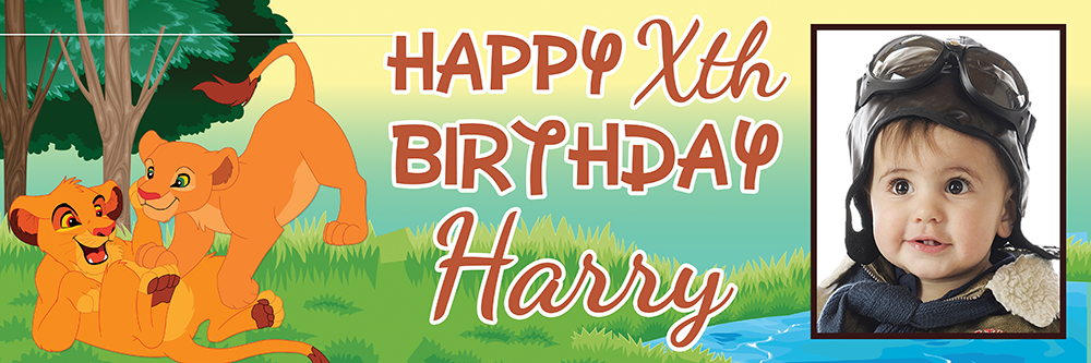 The Lion King Theme Birthday Banners Archives - Custom Birthday Banners
