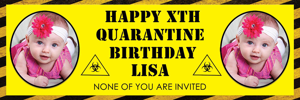 Quarantine Birthday banner (b) demo